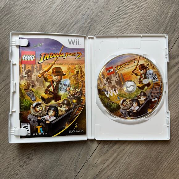 Nintendo Lego Wii Indiana Jones 2 Video Game In Box Used Tested Works Booklet - Picture 3 of 5